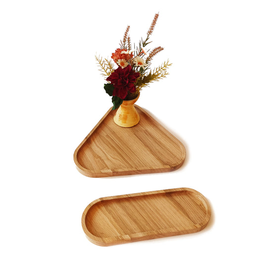 Tavi Decorative din Lemn de Stejar 290mm